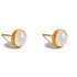 October Birthstone Opal Stud Earrings
