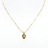 50th Wedding Anniversary Gold Acorn Pendant on Chain Necklace