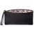 Floral Black Leather Lace Print Lined Clutch | Lily Gardner
