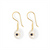 5th Wedding Anniversary Sapphire Crystal Earrings on Gold Wire |Lily Gardner London