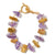February Bithstone Amethyst & Gold Stone Bracelet | Lily Gardner