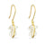 1st Wedding Anniversary Crystal Gold Parcel Earrings | Lily Gardner
