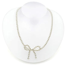 Crystal Pearl Bow Necklace | Lily Gardner