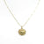 Antique Farthing Pendant on Necklace In Gold | Lily Gardner
