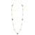 1st Wedding Anniversary Gold Multi Stone Long Necklace | Lily Gardner