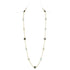 1st Wedding Anniversary Gold Multi Stone Long Necklace
