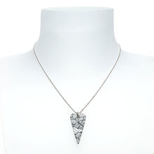 13th wedding anniversary black lace modern shaped heart pendant on chain