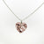 13th Wedding Anniversary Small Lace Heart on Chain