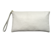 Ivory leather clutch bag sales