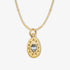 19th Wedding Anniversary Aquamarine Gold Artisan Necklace