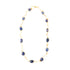 1st Wedding Anniversary Tanzanite Stone and Short Gold Necklace