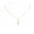Crystal and Gold  Parcel Necklace