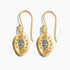 Aquamarine Gold Artisan Earrings