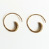Gold Spiral Earrings