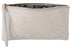 Ivory Floral Leather Clutch Bag