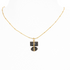 July Birthstone Black Onyx and Gold Parcel Necklace