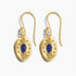 Sapphire Gold Artisan Earrings