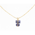 September Birthstone Blue Lapis Lazuli Parcel Pendant Necklace