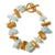 1st Wedding Anniversary Aquamarine & Gold Stone Bracelet | Lily Gardner