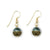 June Birthstone Filigree Crystal Pearl Earrings Blue | Lily Gardner