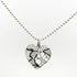 13th Wedding Anniversary Small Lace Heart on Chain