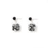 13th Wedding Anniversary Lace Square Earrings