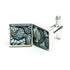 13th Wedding Anniversary Men's Lace Cufflinks - Blue