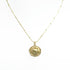 14th Wedding Anniversary Antique Farthing Pendant on Necklace In Gold