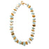 18th Wedding Anniversary Aquamarine & Gold Stone Necklace