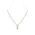 1st Wedding Anniversary Gold  Crystal Quartz Parcel Necklace