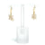 1st Wedding Anniversary Gold & Cream Cluster Pearl Earrings | Lily Gardner