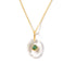 20th Wedding Anniversary Emerald Crystal Pendant