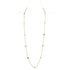 1st Wedding Anniversary Gold and Long Semi-Precious Stone Necklace