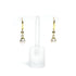 50th Wedding Anniversary Gold & Pearl Single Drop Earrings