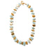 March Birthstone Aquamarine & Gold Stone Necklace