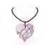 Large Lace Heart on Beaded Necklace