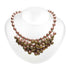 Crystal Pearl & Filigree Necklace
