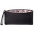 lace print lined black 8th wedding anniversary leather clutch bag opened 