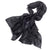 Black Sequin Floral Wool Scarf