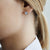 11th Wedding Anniversary Blue Iolite & Gold Semi-Precious Stud Earrings