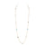 1st Wedding Anniversary Gold and Long Semi-Precious Stone Necklace | Lily Gardner