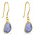 Gold Vermeil Gemstone Pebble Drop Earrings – Tanzanite | Lily Gardner