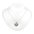 13th Wedding Anniversary Medium Round Lace Pendant on Chain