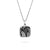 Square Lace and Silver Pendant Necklace - Medium | Lily Gardner