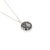 round lace in silver pendant -small - on chain | Lily Gardner London