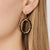 Oval Outline Onyx Earrings | Lily Gardner