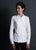 Pleated Detail White Cotton Dress Shirt – ‘Charlotte’ | Lily Gardner