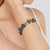 December Birthstone Lapis Lazuli & Gold Stone Bracelet | Lily Gardner