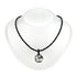 Round Lace Pendant on Beaded Necklace