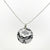 Round Black Lace Perspex Pendant on Chain | Lily Gardner